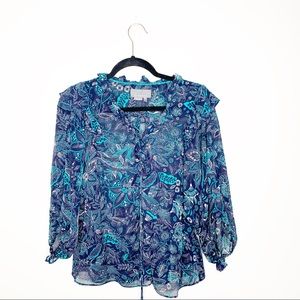 Anthropologie Sheer Blouse